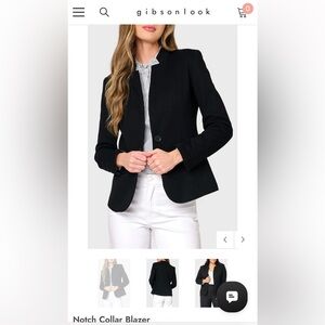 Gibsonlook Notch Collar Blazer